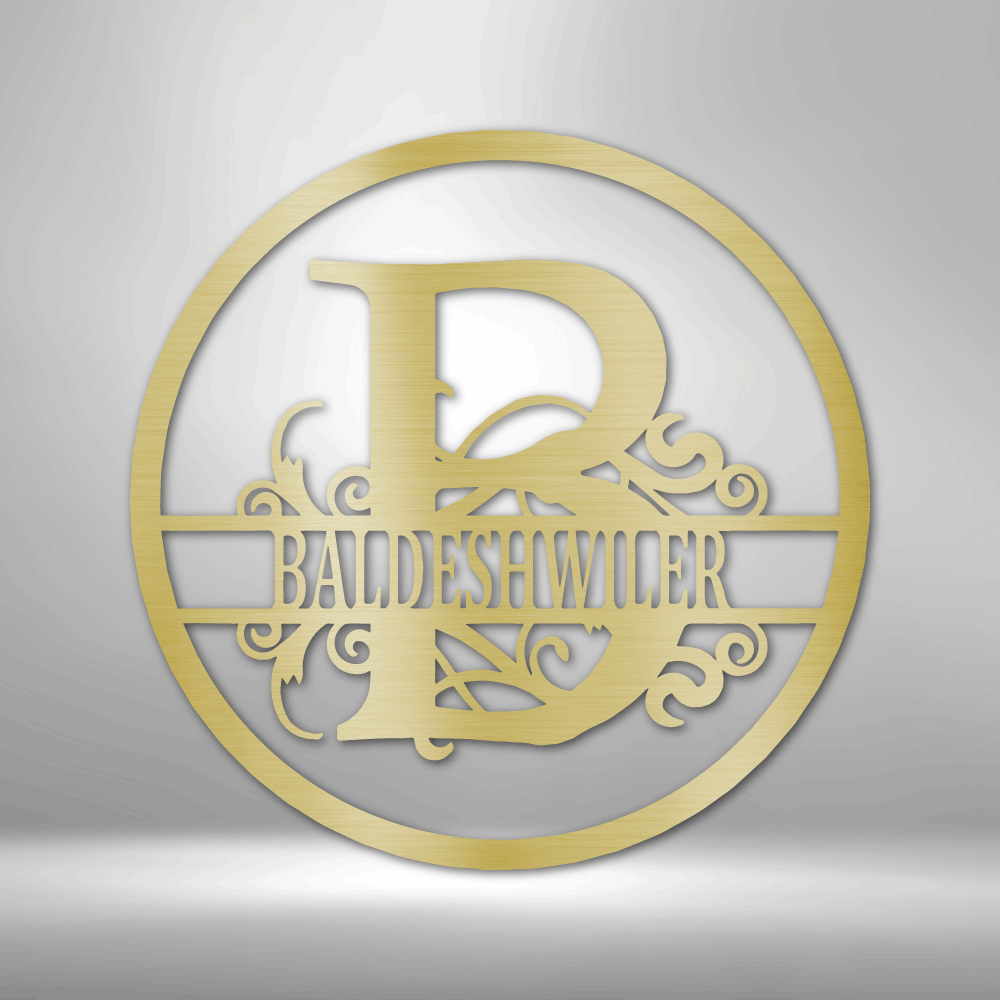 Split Monogram Daisy Split Circle Monogram – Daisy Steel Co